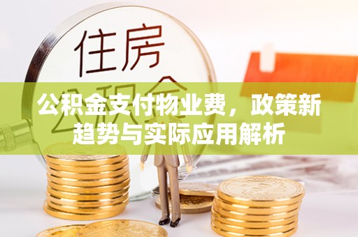 苍梧公积金支付物业费，政策新趋势与实际应用解析
