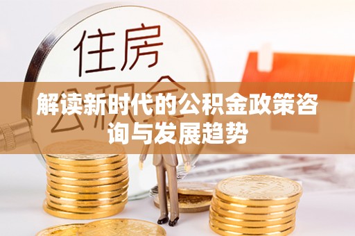 苍梧解读新时代的公积金政策咨询与发展趋势