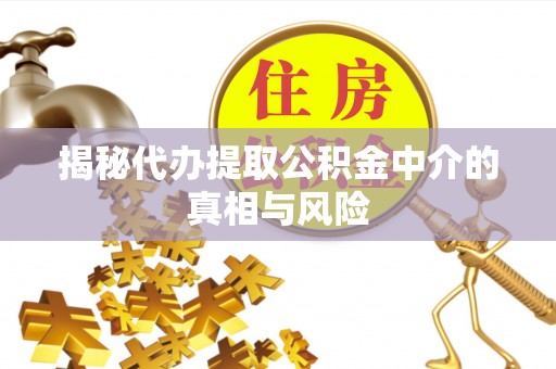苍梧揭秘代办提取公积金中介的真相与风险