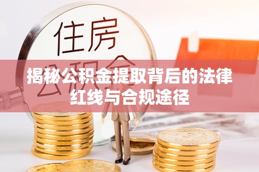 苍梧揭秘公积金提取背后的法律红线与合规途径