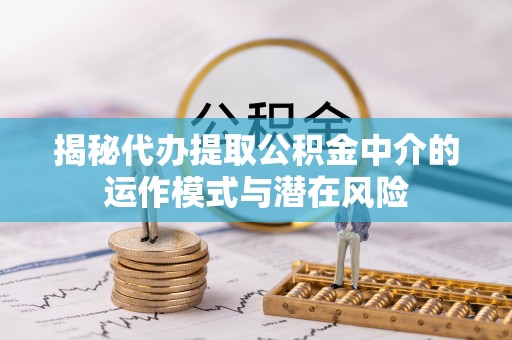 苍梧揭秘代办提取公积金中介的运作模式与潜在风险