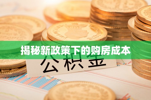 苍梧揭秘新政策下的购房成本