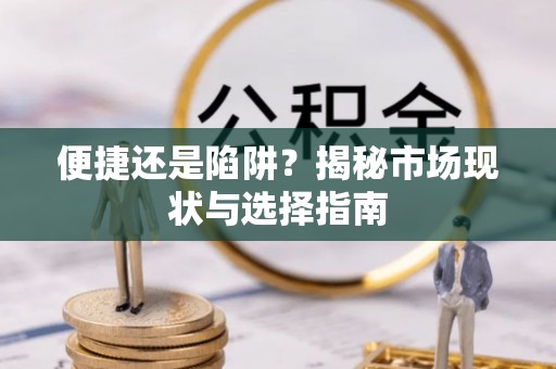苍梧便捷还是陷阱？揭秘市场现状与选择指南