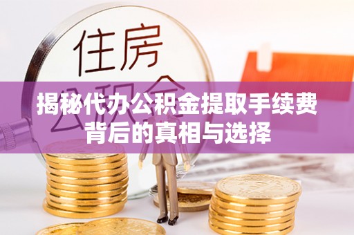 苍梧揭秘代办公积金提取手续费背后的真相与选择