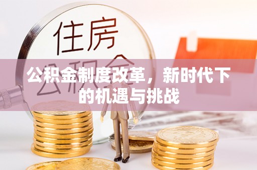 苍梧公积金制度改革，新时代下的机遇与挑战