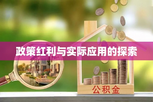 苍梧政策红利与实际应用的探索